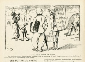 Illustration dans Le Rire, 25/04/08 - le voyage du ministre de la colonie, Sénégal