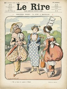 Illustration dans Le Rire, 27/07/12 - Dernière mode (gravure) - Lucien Metivet