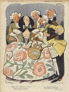 Madame de Pompadour, Illustration pour Le Rire