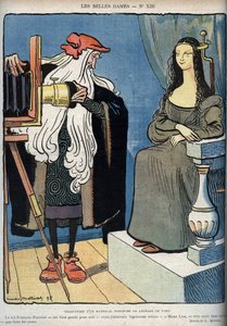 La Joconde - La Gioconda - (La Joconde est assise - Léonard de Vinci aux prises avec une caméra. Léonard dit que le roi François 1er est très bon pour lui mais qu