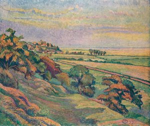Rye depuis Cadborough, Coucher de soleil, 1913