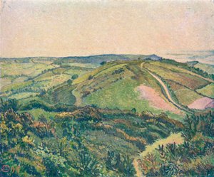 Vue de la colline, Étang à poissons, vers 1913