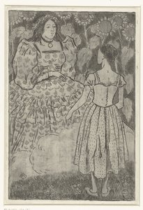 La fée apparaît à Cendrillon - Lucien Pissarro
