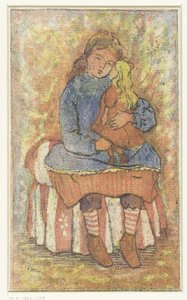 Fille avec poupée