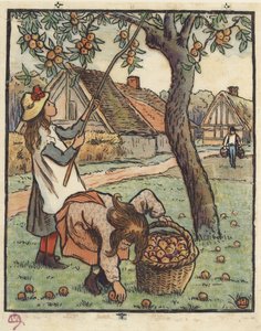 La récolte des pommes, 1889
