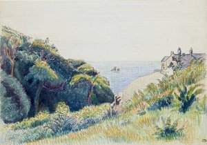 La Maison du Garde-Côte, Ecclesbourne, 1918 - Lucien Pissarro