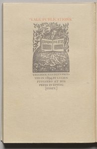 La Reine des Poissons : Planche 13 (colophon) - Lucien Pissarro