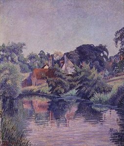 La Stour, Stratford St. Mary - Lucien Pissarro