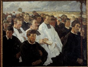 Procession à Penmarch en Bretagne - Lucien Simon