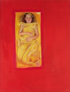 Fille au lit, 2004 (huile sur toile)