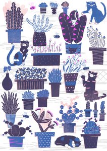 Jardin des chats, 2015 (numérique)