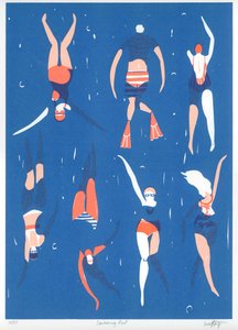 Piscine, 2016 (sérigraphie)