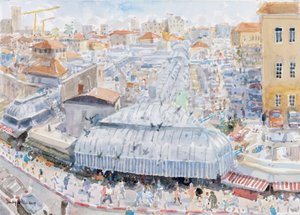 Vue depuis le balcon, Mahane Yehuda, Jérusalem