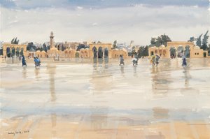 Vent et pluie sur le Mont du Temple, Jérusalem - Lucy Willis