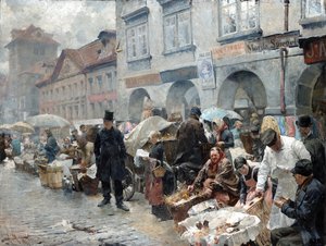 Marché aux œufs à Prague - Luděk Marold