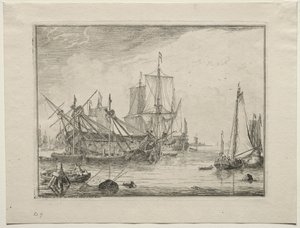 Navires en réparation, 1701 - Ludolf Backhuysen