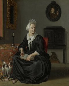 Anna de Hooghe (1645-1717), quatrième épouse du peintre - Ludolf Bakhuysen