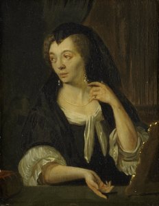 Anna de Hooghe (1645-1717). Quatrième épouse du peintre - Ludolf Bakhuysen