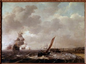 La mer au Helder en Hollande - Ludolf I Backhuysen