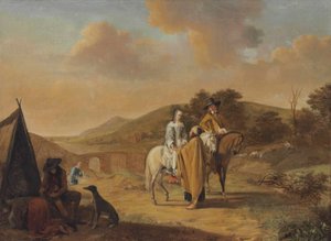 French : Grand paysage avec la diseuse de bonne aventure The Fortune Teller