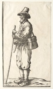 Mendiant de profil vers la gauche - Ludolph Büsinck