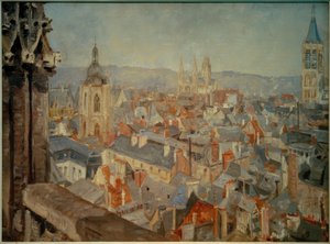 Vue sur les toits de Rouen - Ludovic Piette