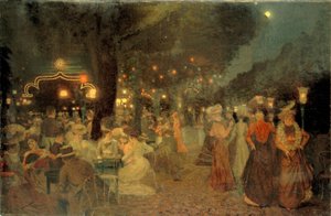 Le jardin du Bal Bullier, la nuit - Ludovic Vallee