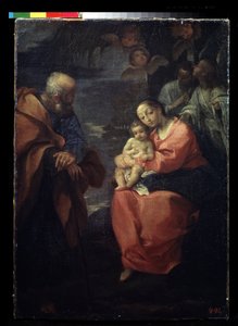 Le repos de la sainte famille lors de la fuite en Égypte - Ludovico Carracci