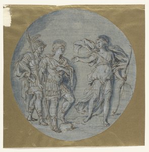 Diane parle à Énée et Achate - Ludovico Gimignani