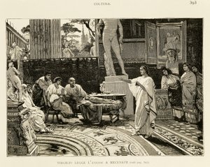 Mécène écoutant Virgile lire l
