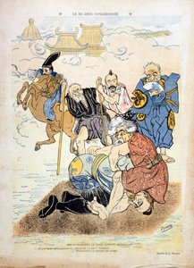 Caricature par Braun représentant Henri Brisson (1835-1912)