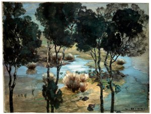 Paysage, années 1900 - Ludwig Dill