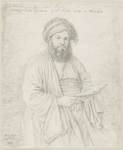 Le père carmélite Wolfgang Bock en costume oriental - Ludwig Emil Grimm
