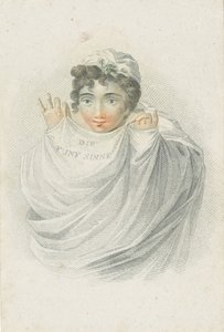 Figure féminine en draperie - Ludwig Gottlieb Portman