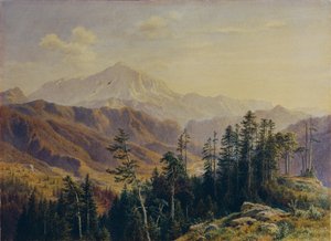 Le Schneeberg en Basse-Autriche vu de Gutenstein