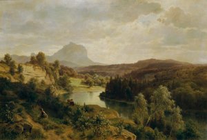 La Traun et le Traunstein - Ludwig Halauska