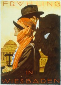 Printemps à Wiesbaden - Ludwig Hohlwein