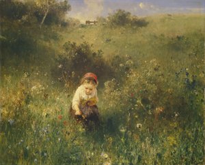 Fille dans un champ, 1857