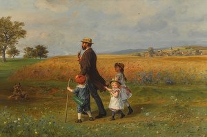 Promenade dominicale. 1889 - Ludwig Knaus