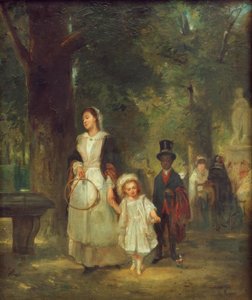 Promenade dans le jardin des Tuileries - Ludwig Knaus
