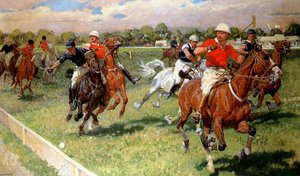 Une partie de polo - Ludwig Koch