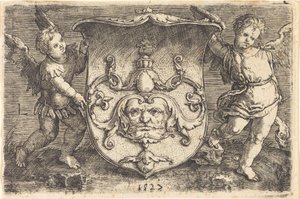 Bouclier avec mascaron