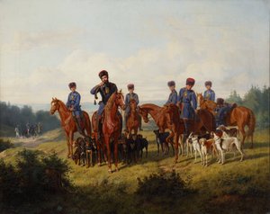 La chasse au lièvre - Ludwig Pietsch