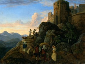 Civitella (soirée) - Ludwig Richter