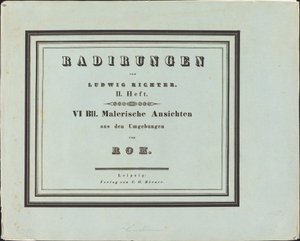 Vues pittoresques des environs de Rome - Ludwig Richter