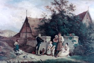 Le violoneux du village, 1845 - Ludwig Richter