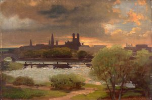 Vue de Munich - Ludwig Thiersch