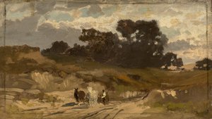 Paysage avec chariot - Ludwig Willroider
