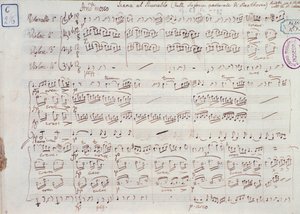 Page de la partition de la Symphonie n° 6 en fa majeur, opus 68, par Ludwig van Beethoven - Ludwig van Beethoven