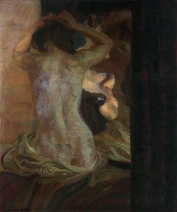 Le miroir - Ludwig von Herterich